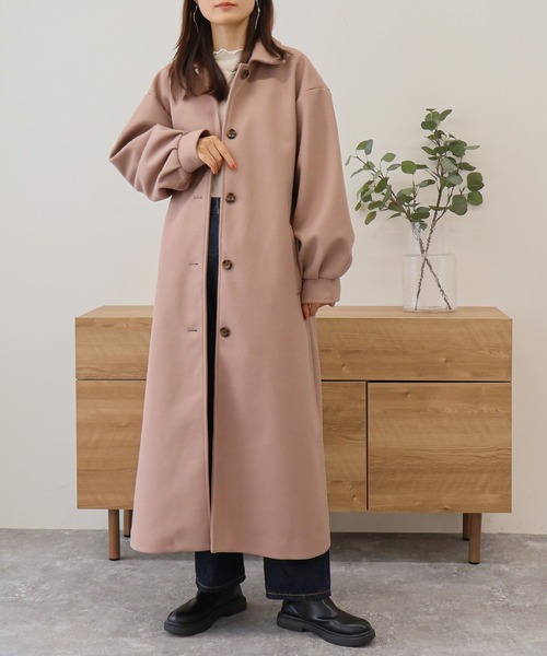 「Social GIRL」 ステンカラーコート M モカ レディース_画像2