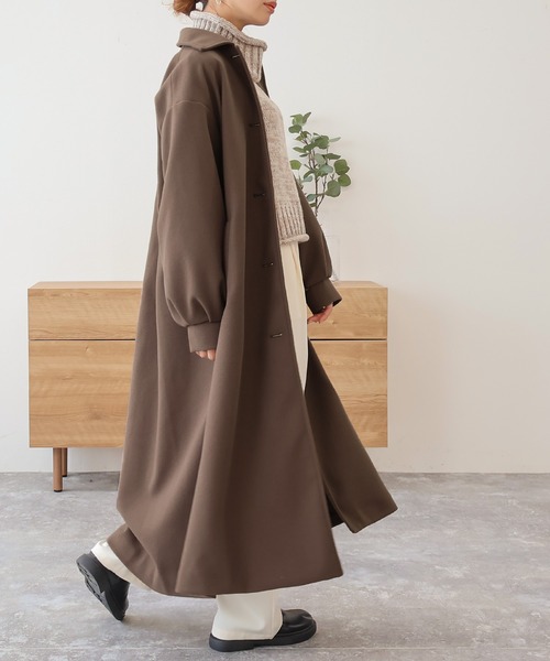 「Social GIRL」 ステンカラーコート M モカ レディース_画像8