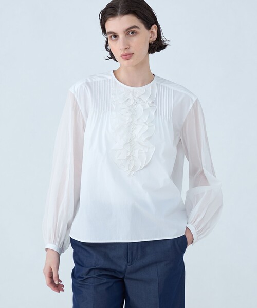 TOMMORROWLAND collection ブラウス TOMORROWLAND collection ブラウス シャツ ホワイトコンビネーション