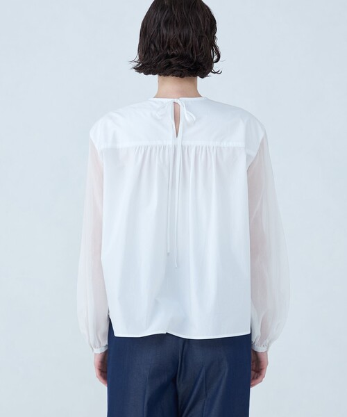 TOMORROWLAND collection ブラウス シャツ ホワイトコンビネーション