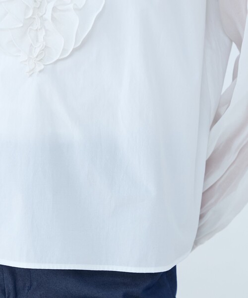 TOMORROWLAND collection ブラウス シャツ ホワイトコンビネーション