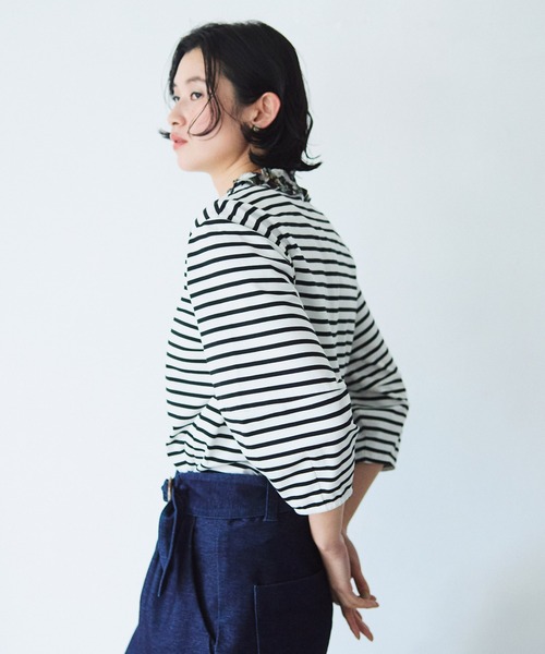 LA MARINE FRANCAISE tシャツ LIBERTYフリルカラープルオーバー
