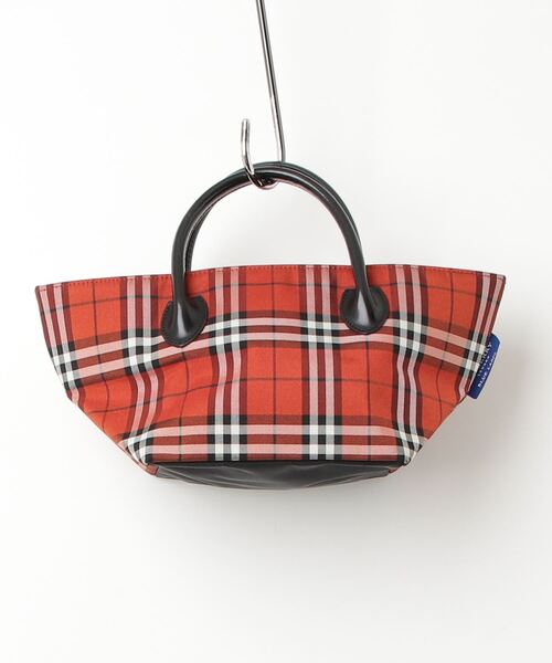BURBERRY BLUE LABEL 「BURBERRY LABEL」 チェック柄ハンドバッグ 