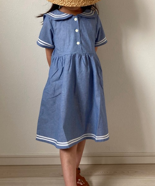 moujonjon（ムージョンジョン） ワンピース ストライプ・無地セーラー