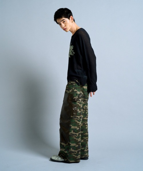 【soerte × camphor wood】FLOWER PAINT WIDE soerte × camphor wood】FLOWER PAINT WIDE