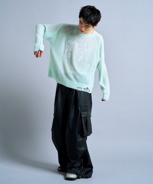 Camphor wood /フラワープリントシアーロングスリーブニット 91510191b_50_d_500.jpg