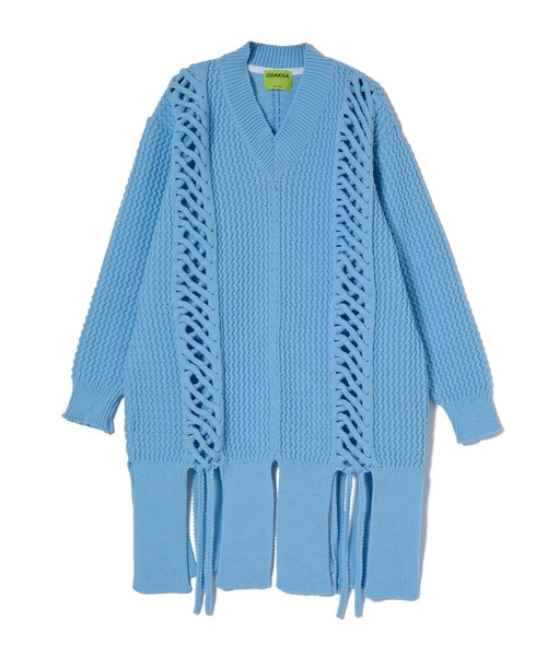 ニット セーター ODAKHA(オダカ) braid slit pullover レディース