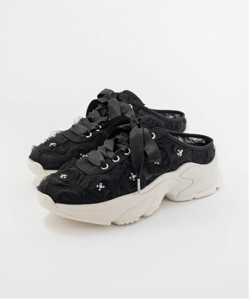 RANDA フラワービジュースニーカーミュール新品Ｌ RANDA｜フラワービジュースニーカーミュール | Rakuten Fashion