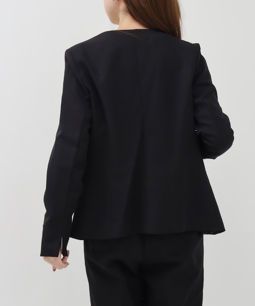【美品】ORIHICA ノーカラージャケット＆テーパードパンツ セットアップ H.TOKYO セットアップ 「セットアップ」ノーカラージャケット