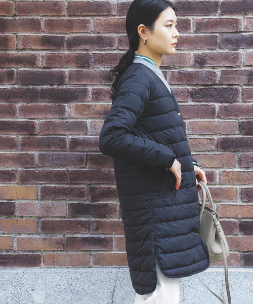 「BEAMS HEART」 ダウンコート SMALL ブラック レディース_画像4