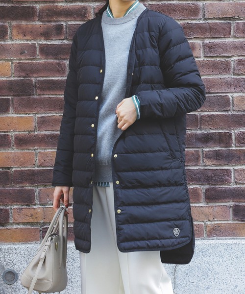 「BEAMS HEART」 ダウンコート SMALL ブラック レディース_画像8