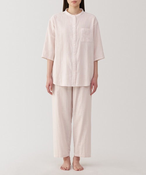 無印良品（MUJI） パジャマ ルームウェア 婦人 脇に縫い目のない 薄手