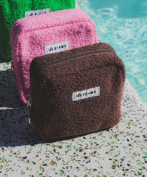 bPr BEAMS（bPrビームス） ポーチ パイル ポーチ M レディース メンズ