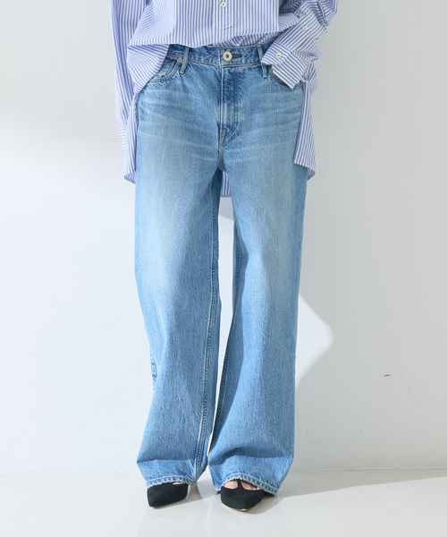 【美品✨upper hights✨25 L】ワイド ハイウエスト デニム パンツ upperhights ジーンズ デニム デニムパンツ 「upper hights