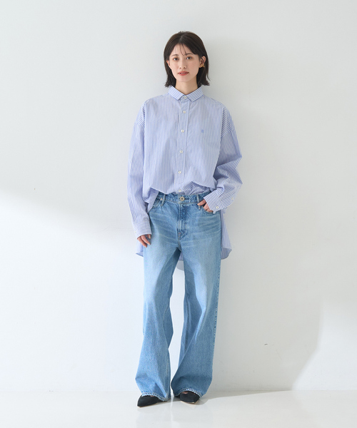 【美品✨upper hights✨25 L】ワイド ハイウエスト デニム パンツ upperhights ジーンズ デニム デニムパンツ 「upper hights」THE