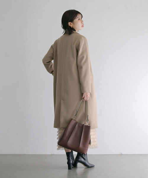 La TOTALITE（ラ トータリテ） チェスターコート 36 ベージュ