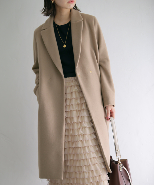 La TOTALITE（ラ トータリテ） チェスターコート 36 ベージュ