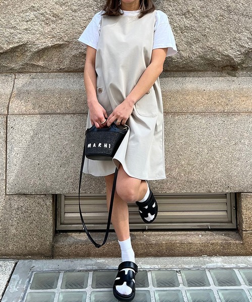 美品】ST.ROONEY セントルーニー ワンピース フレンチスリーブ デニム