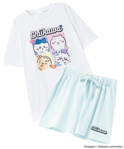 パジャマ 「ガールズ」ちいかわ 半袖 ＋ ショートパンツ セットアップ