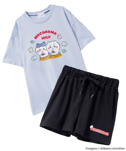 パジャマ 「ガールズ」ちいかわ 半袖 ＋ ショートパンツ セットアップ