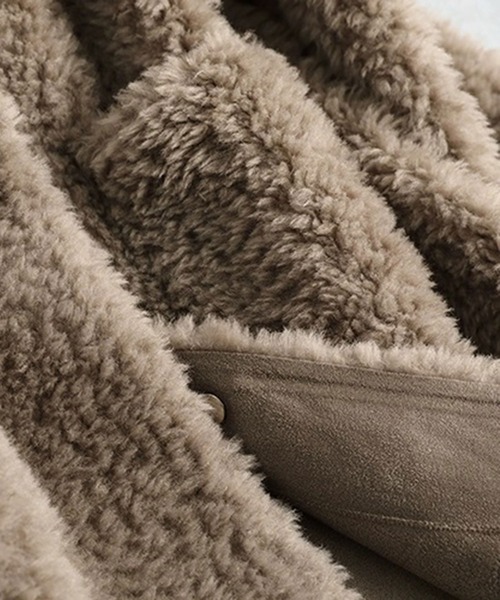 「SMILE ORCHID」 ノーカラーコート M アイボリー レディース_画像2