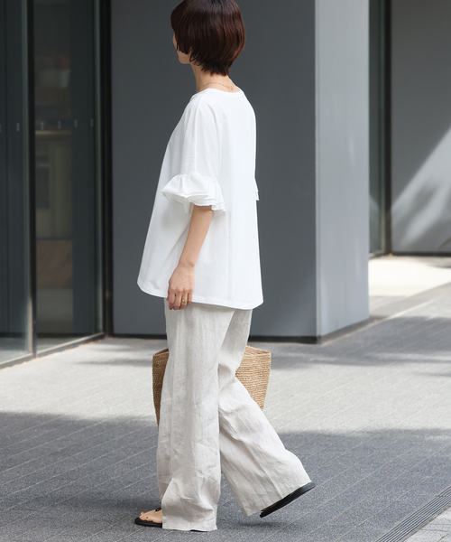 JOURNALSTANDARDrelume コットンダブルフリルTEE JOURNAL STANDARD relume tシャツ コットンダブルフリルTEE