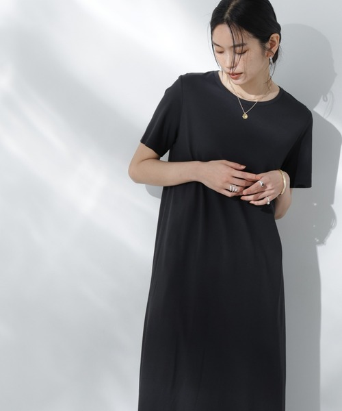 uvカット ワンピース Anti Soaked(R) 汗染み防止フレアワンピースの画像