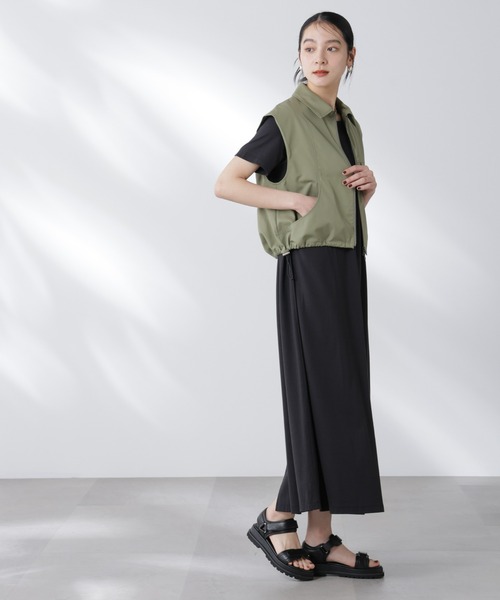 uvカット ワンピース Anti Soaked(R) 汗染み防止フレアワンピースの画像