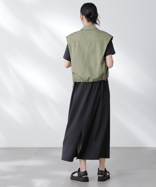 uvカット ワンピース Anti Soaked(R) 汗染み防止フレアワンピースの画像