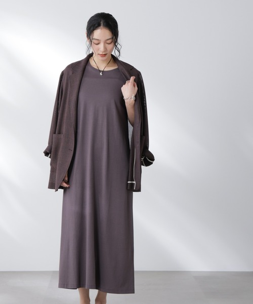 uvカット ワンピース Anti Soaked(R) 汗染み防止フレアワンピースの画像