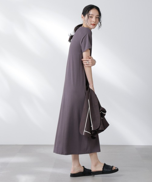 uvカット ワンピース Anti Soaked(R) 汗染み防止フレアワンピースの画像