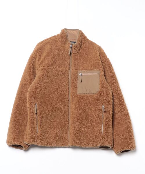 あき　キャメル　Ｍ RAGEBLUE（レイジブルー） ジップアップブルゾン LARGE キャメル