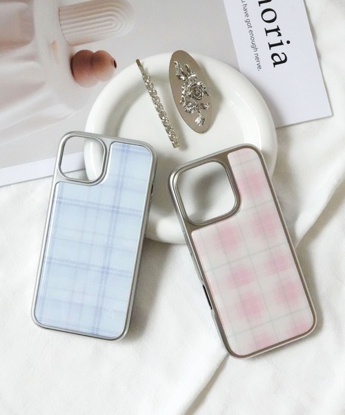 Port スマホケース 「 / ポート 」 チェック柄 iPhoneケース