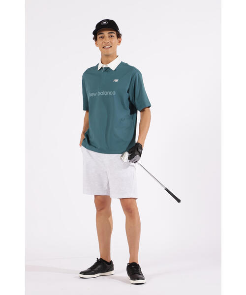 New balance ゴルフシャツ New Balance Golf ニューバランス ゴルフ 吸汗速乾 レオパード柄
