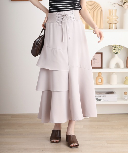 FUNALIVE（ファンアライブ） スカート noheaレースアップリブ使い