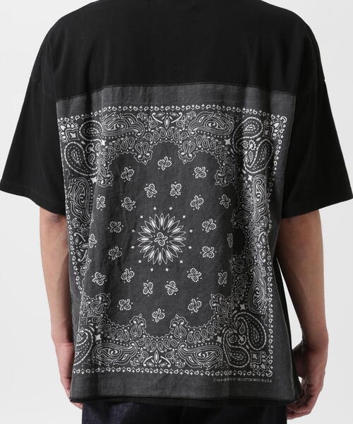 レミレリーフ　バンダナ　Tシャツ　メンズXL REMI RELIEF tシャツ RELIEF(レミレリーフ) 別注20/-天竺BIG