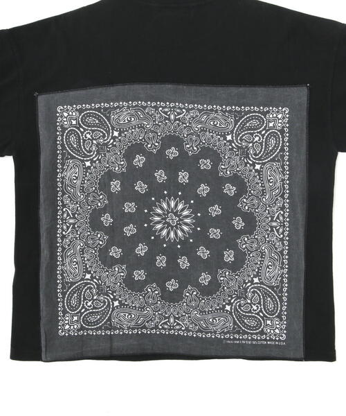 レミレリーフ　バンダナ　Tシャツ　メンズXL REMI RELIEF tシャツ RELIEF(レミレリーフ) 別注20/-天竺BIG