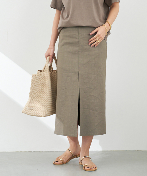 Deuxieme Classe スカート *STRETCH TWILL B/FLARE : ZOZOTOWN