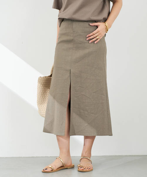 Deuxieme Classe スカート *STRETCH TWILL B/FLARE : ZOZOTOWN