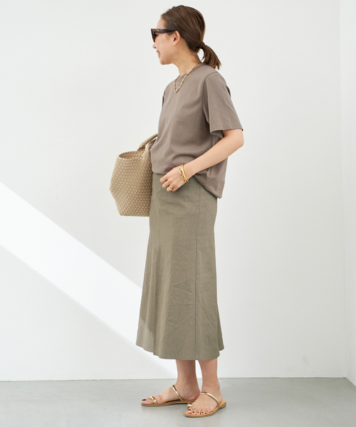 Deuxieme Classe スカート *STRETCH TWILL B/FLARE : ZOZOTOWN