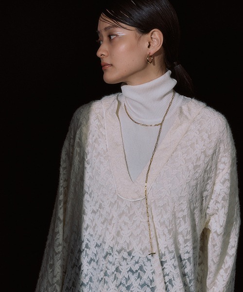 「CREDONA」 タートルネックニット FREE ブルー レディース_画像8