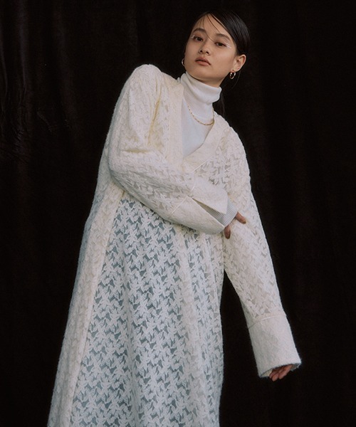 「CREDONA」 タートルネックニット FREE ブルー レディース_画像9