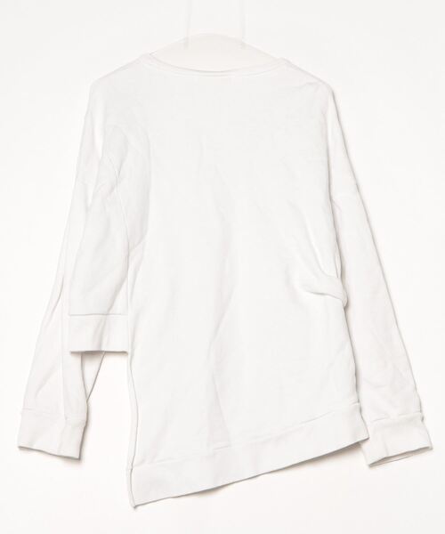 UN3D ホワイト グラフィックスウェット 38 UN3D.（アンスリード） スウェットカットソー 38 ホワイト レディース