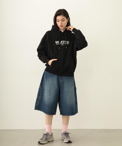 MILKFED.（ミルクフェド） パーカー STENCIL LOGO WIDE SWEAT HOODIE