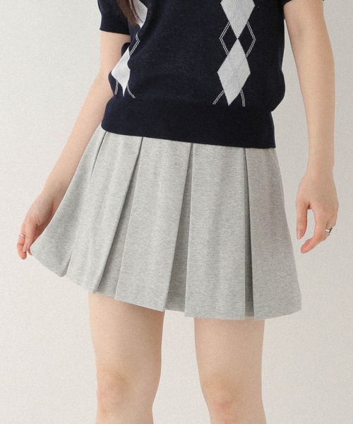 Heather スカート ワイドプリーツミニスカート3 459727