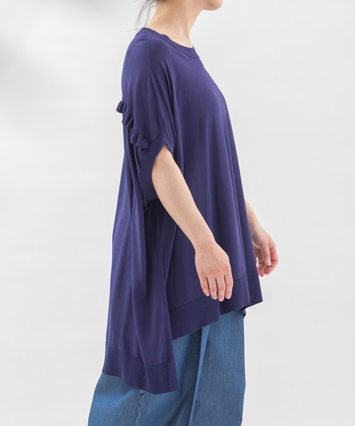 nop de nod（ノップドゥノッド） ニット セーター 後ろフリルオーバー