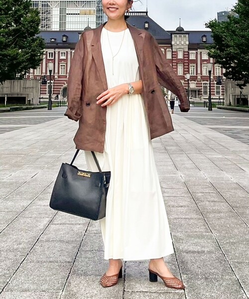 NOLLEY'S（ノーリーズ） ワンピース 撥水UVカットドッキングワンピース