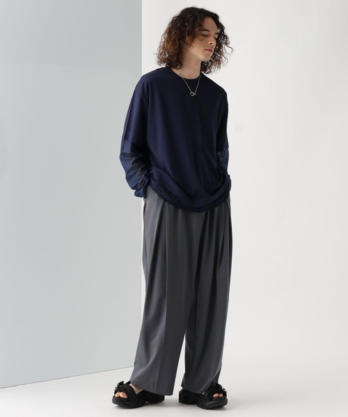 HARE スラックス 「接触冷感」ICY FEELディープタックワイド