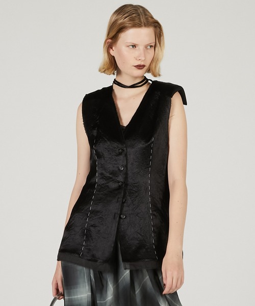 ブラウス シャツ サテン2WAYトップ / Satin ２Way Top レディース