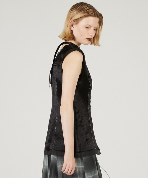 PRANK PROJECT ブラウス シャツ サテン2WAYトップ / Satin 2Way Top